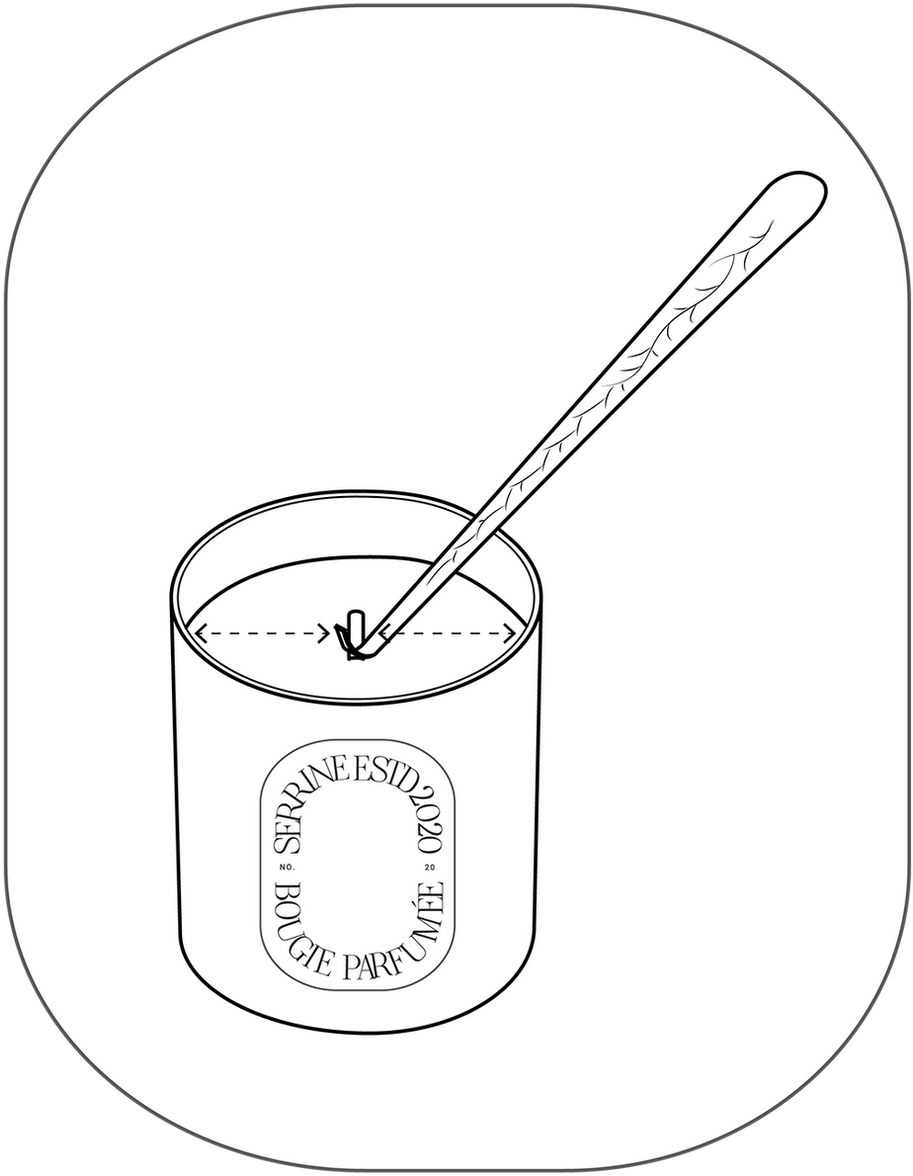RE-CENTER WICK AFTER USE